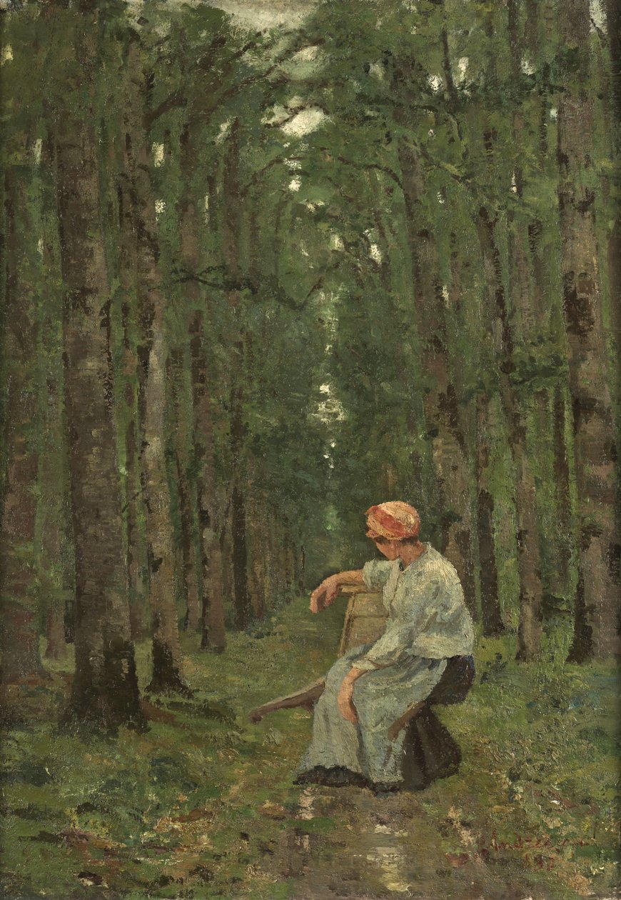 Mujer en el bosque de Ion Andreescu