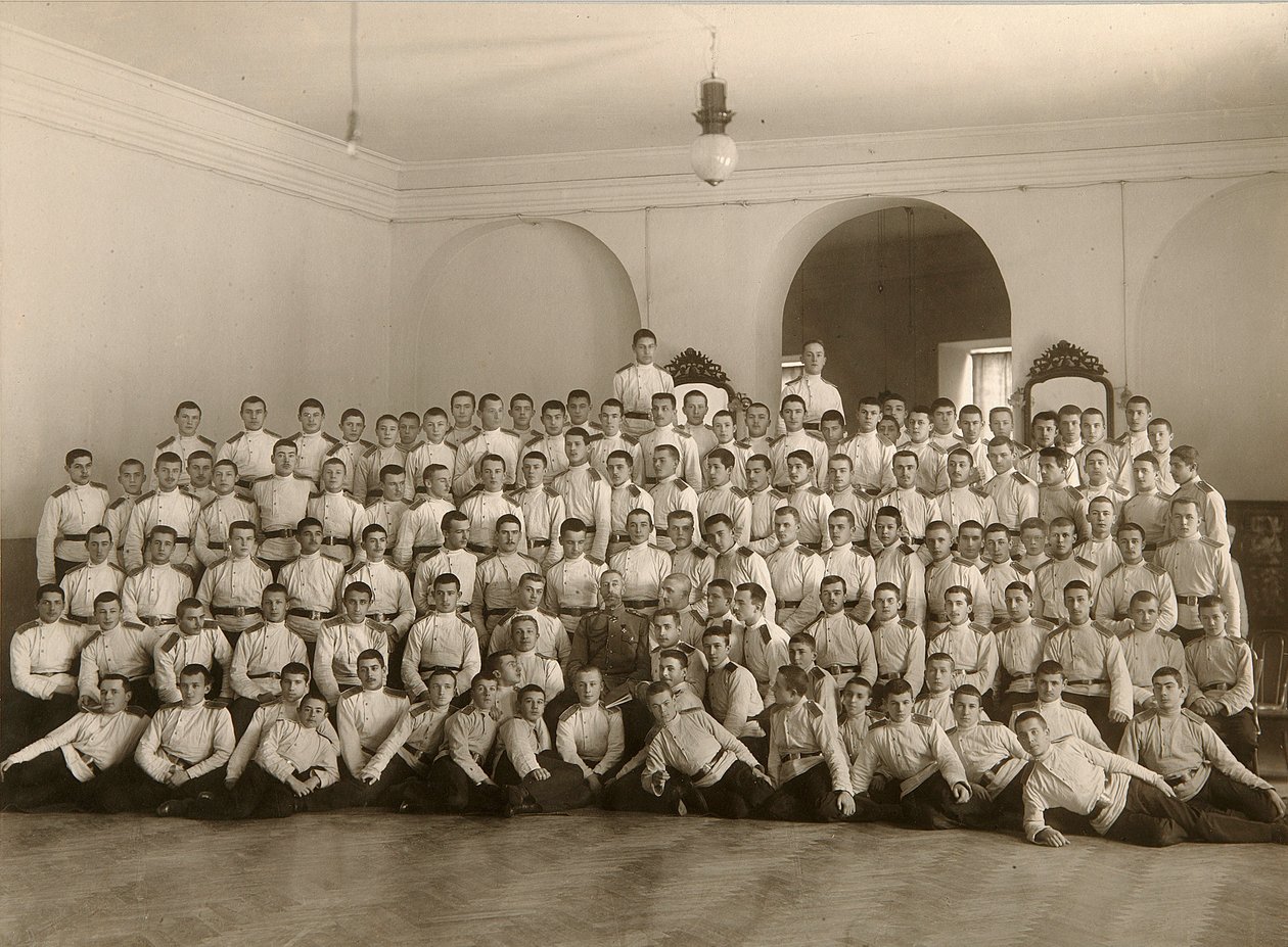 Gran Duque Constantino Konstantínovich de Rusia en el Cuerpo de Cadetes, Poltava, c1870s de Iosiph Khmelevsky
