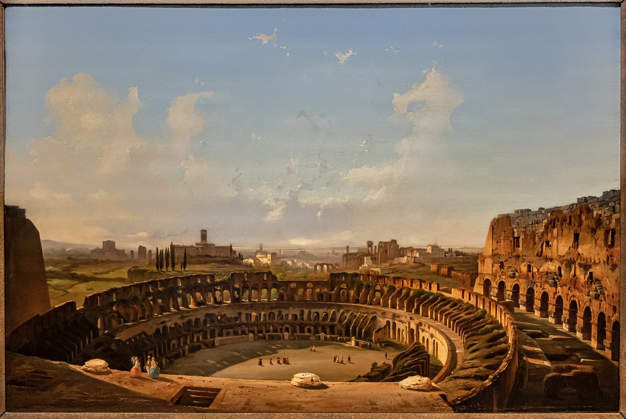 Vista interior del Coliseo de Ippolito Caffi