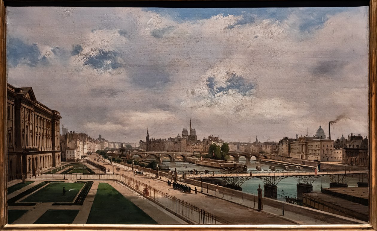 Vista de París desde el Palacio del Louvre de Ippolito Caffi