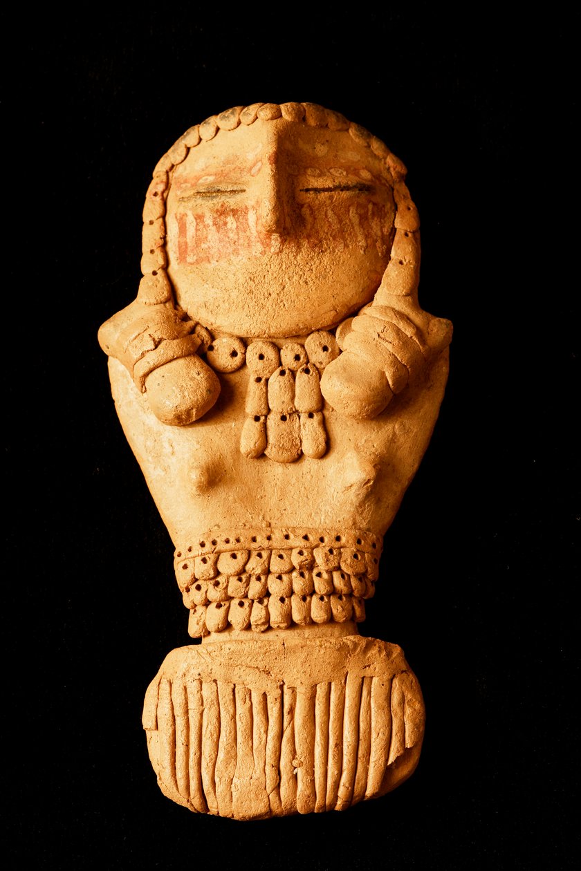 En el Museo Prehistórico del Colegio del Este de Utah, en Price (Utah), las Figurillas Pilling de la época Fremont, halladas cerca de Range Creek por Clarence Pilling en 1950. de Ira Block