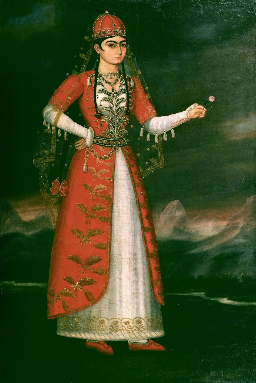 Retrato de Nino Eristavi, iraní, 1829 de Iranian School