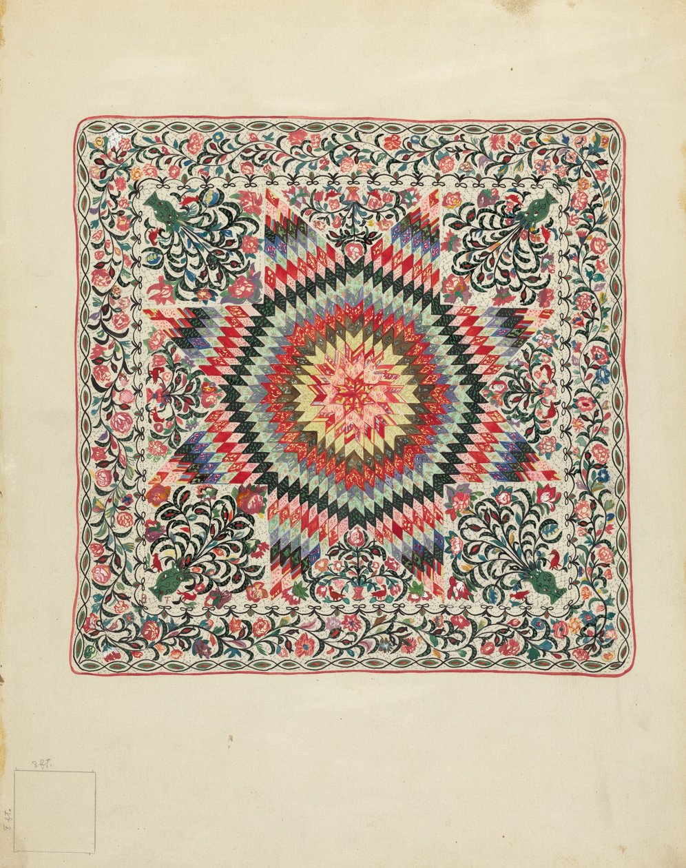 Colcha de retazos y apliques de Irene Schaefer