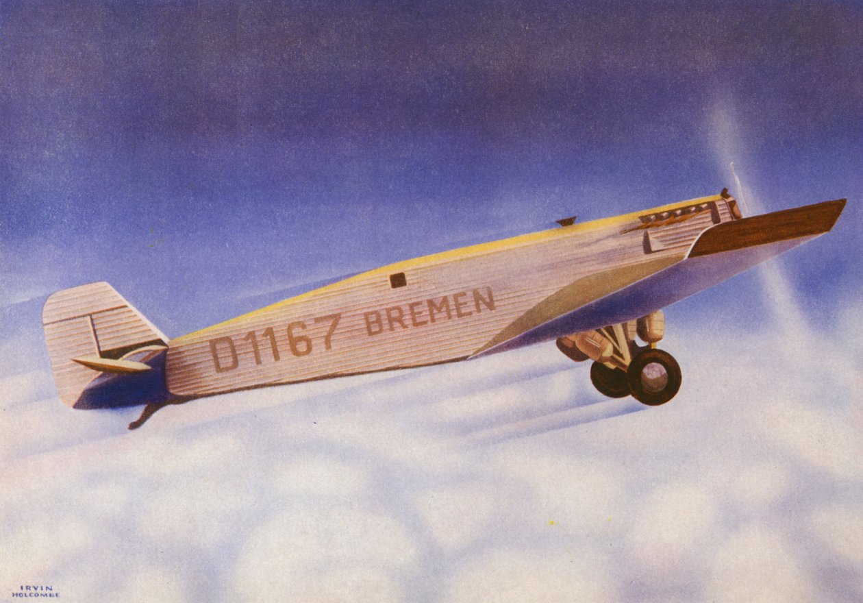 Junkers (litografía en color) de Irvin L. Holcombe