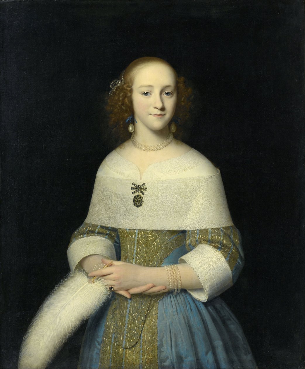 Retrato de una joven, 1656 de Isaac Luttichuys