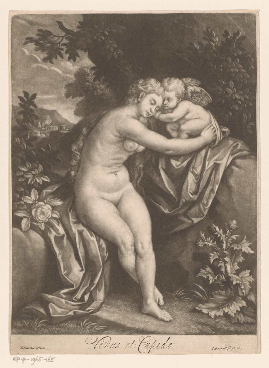 Venus y Cupido Venus y Cupido (título sobre objeto) de Isaac Beckett