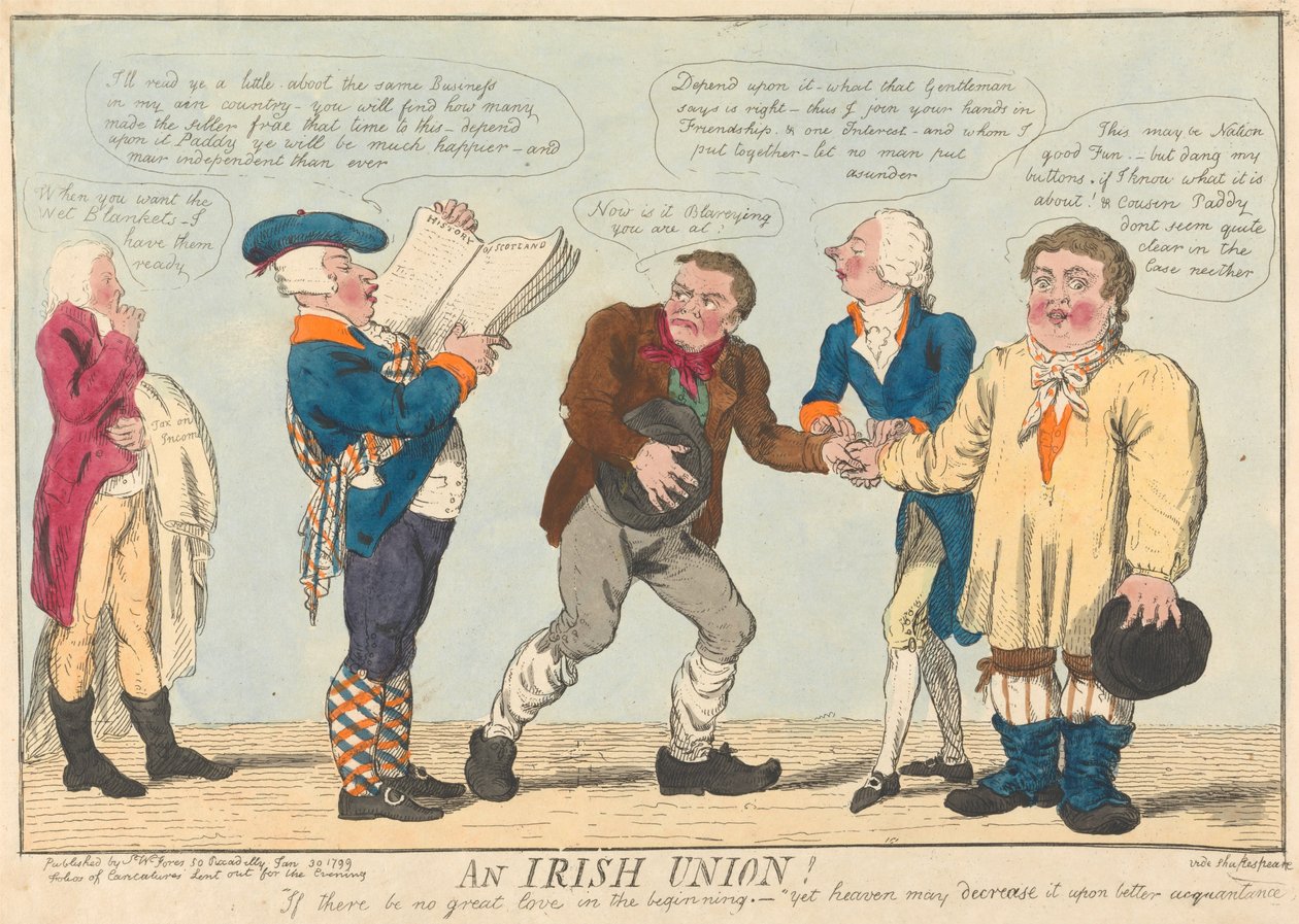 Eine irische Union de Isaac Cruikshank