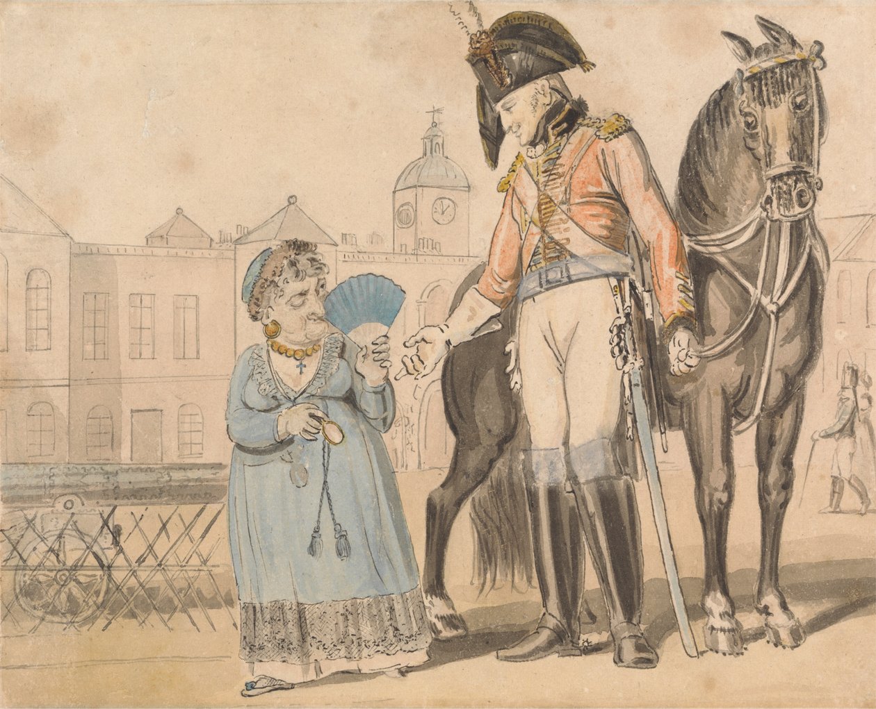 Canción cómica: The Bold Dragoon de Isaac Cruikshank