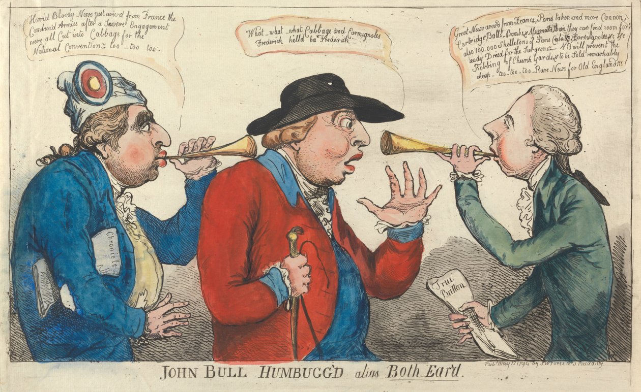 John Bull getäuscht alias Beidohrig de Isaac Cruikshank