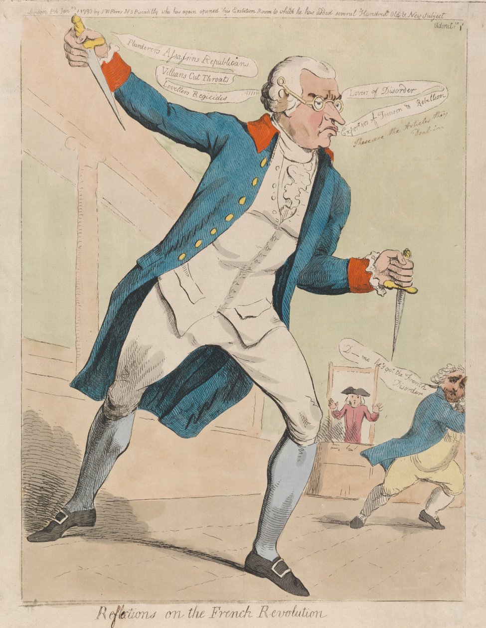 Reflexiones sobre la Revolución Francesa de Isaac Cruikshank