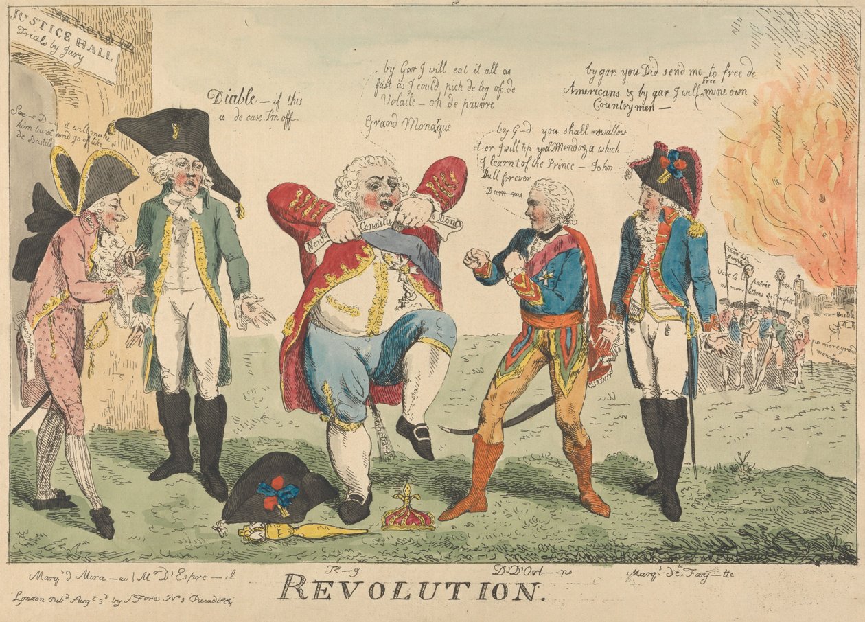 Revolution de Isaac Cruikshank