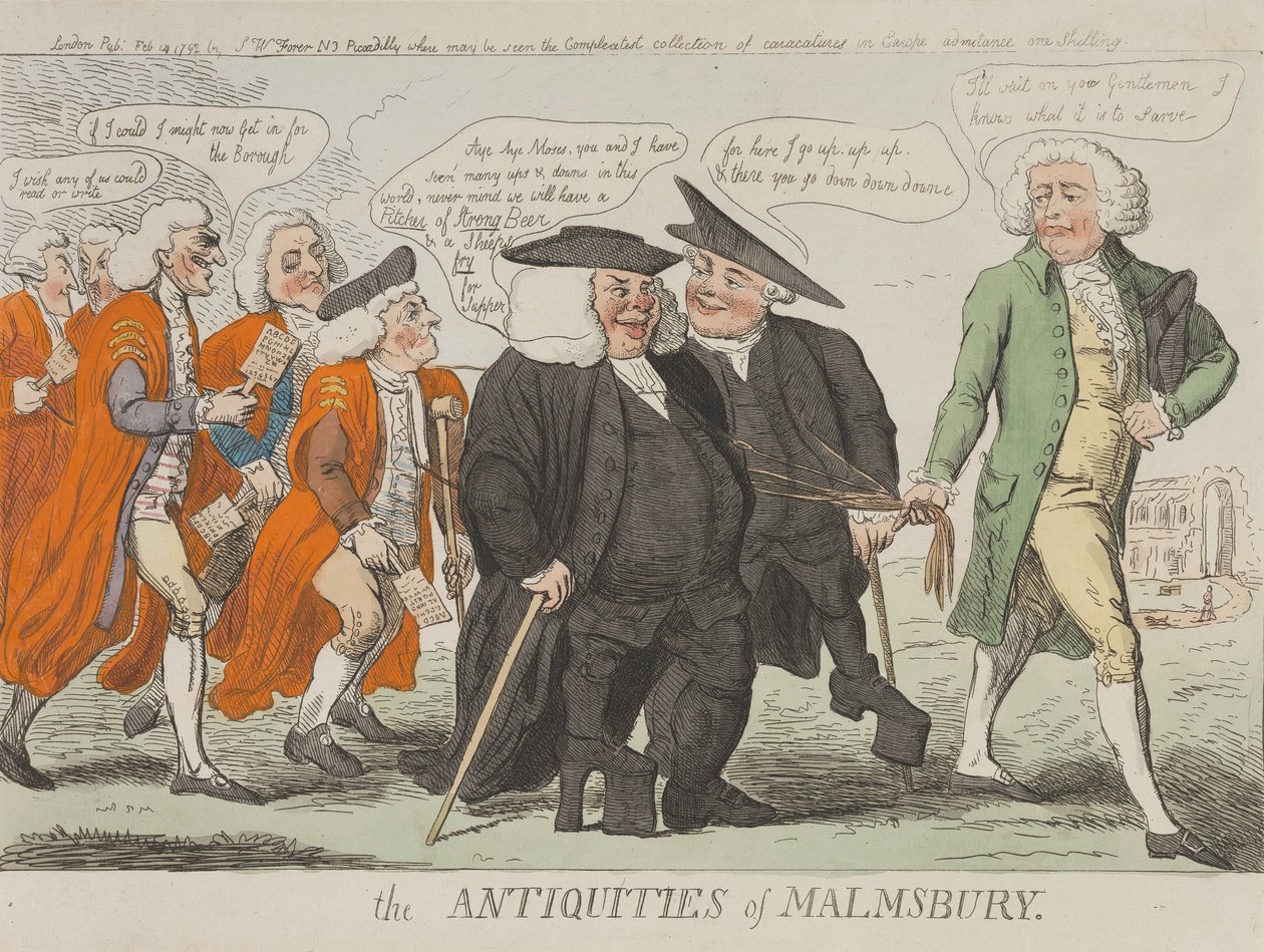 Die Altertümer von Malmsbury de Isaac Cruikshank