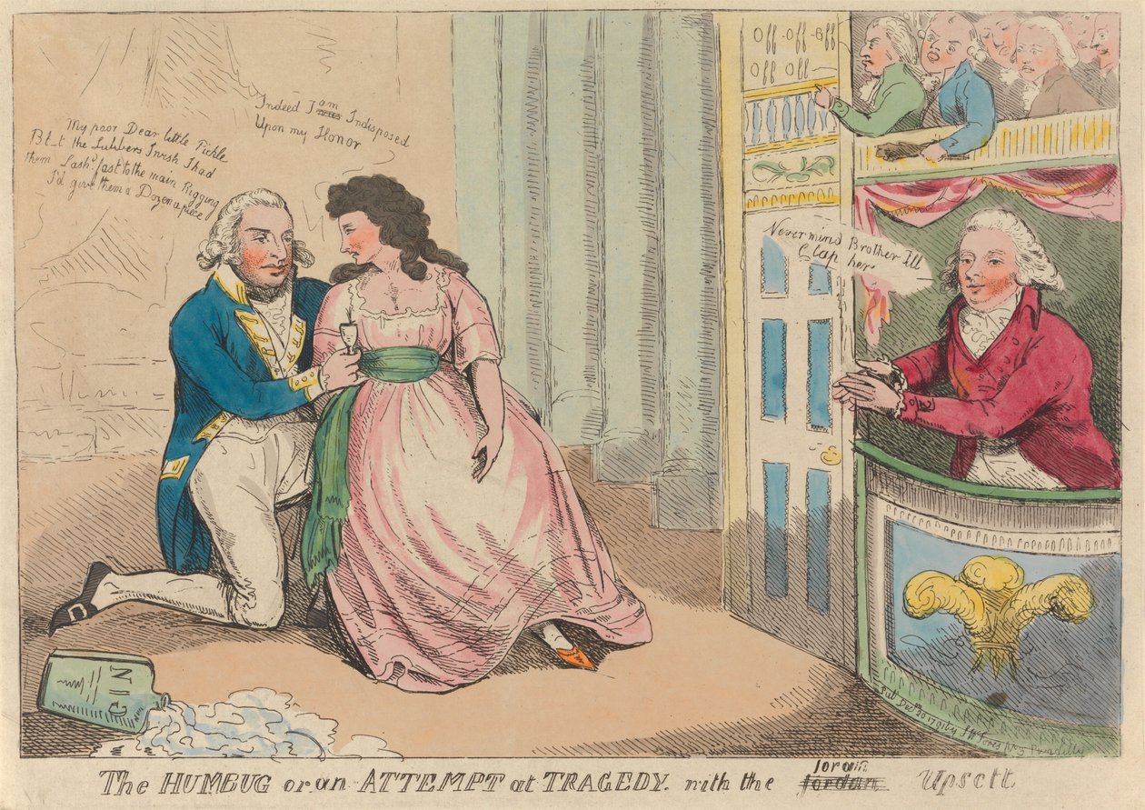 Der Humbug oder ein Versuch einer Tragödie mit dem Joram Upsett de Isaac Cruikshank