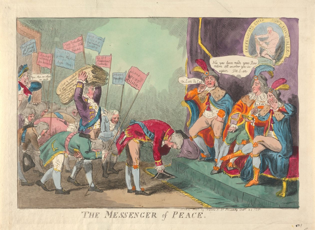 Der Friedensbote de Isaac Cruikshank