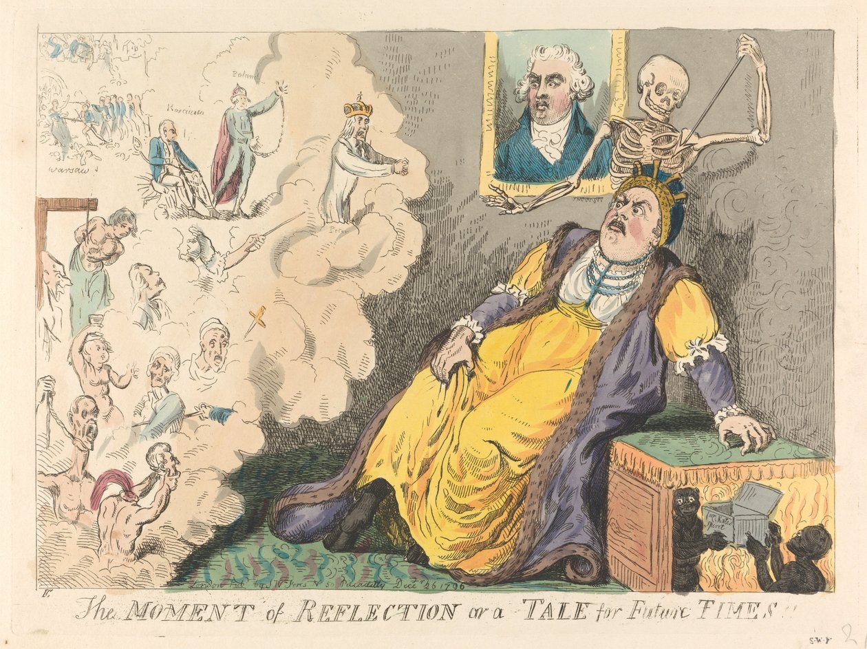 Der Moment der Reflexion oder eine Geschichte für zukünftige Zeiten!!! de Isaac Cruikshank