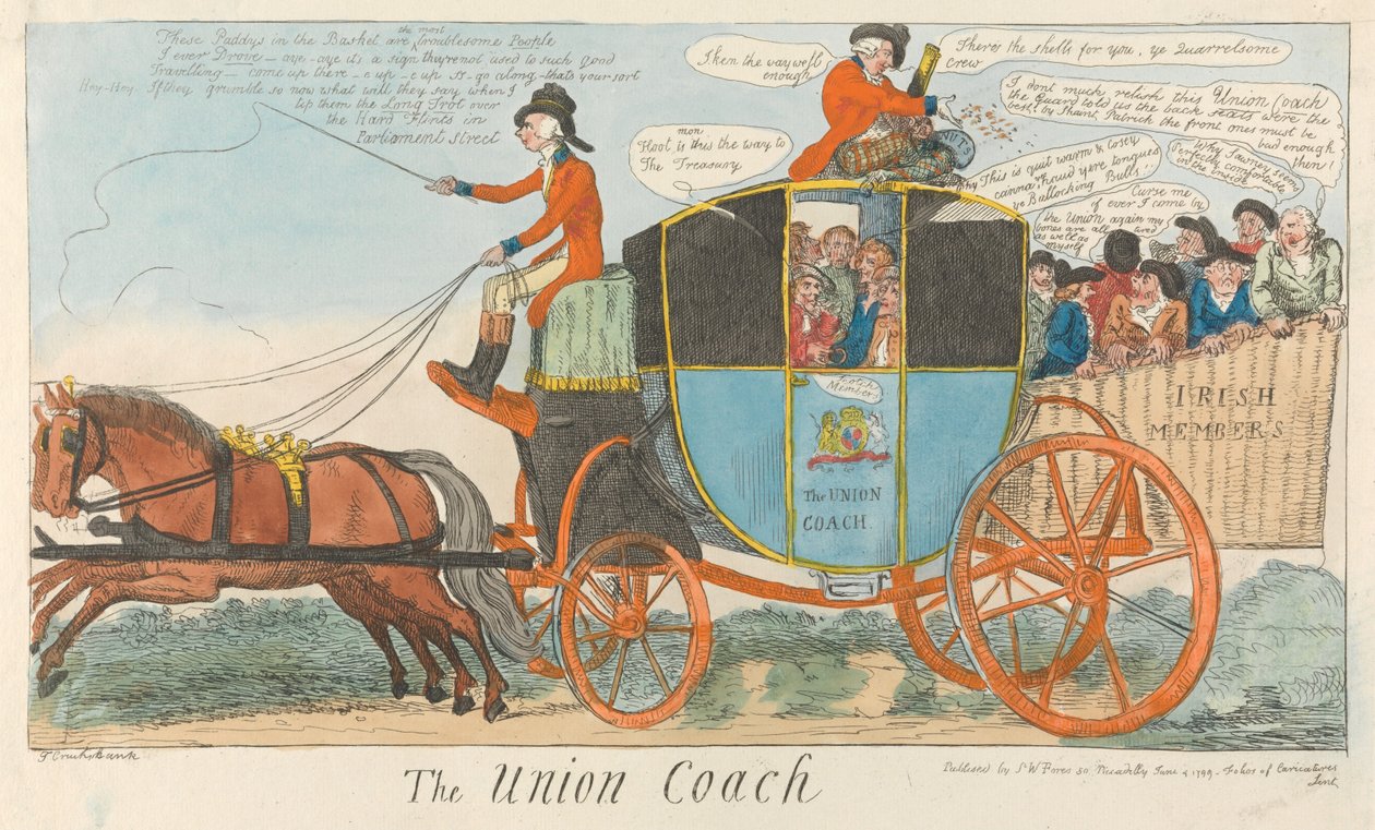 Der Union-Kutsche de Isaac Cruikshank