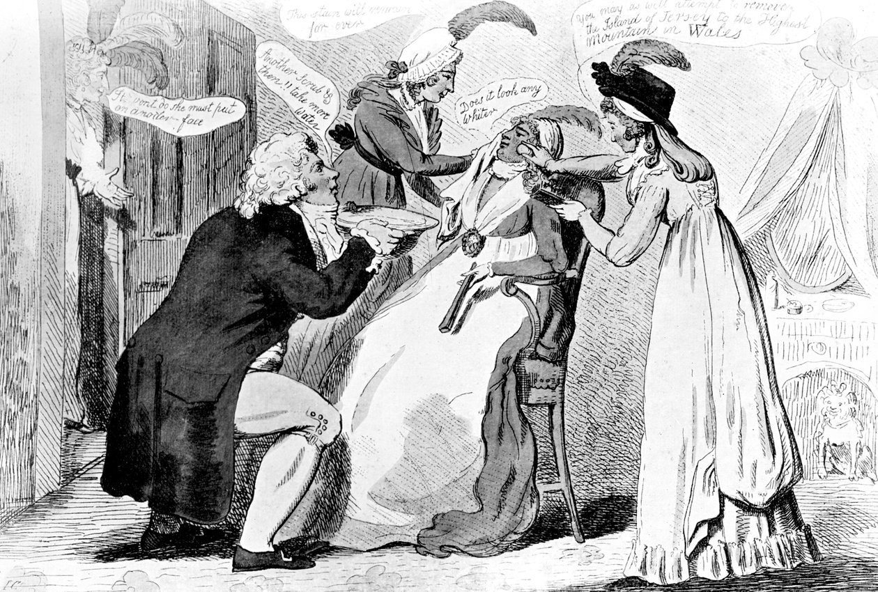 Lavando al Moro, 1795 de Isaac Cruikshank