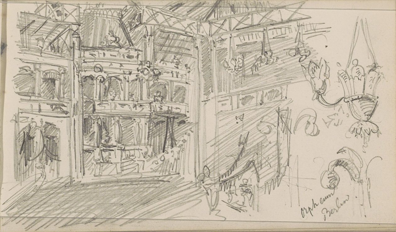 Interior del teatro Orpheum de Berlín de Isaac Gosschalk
