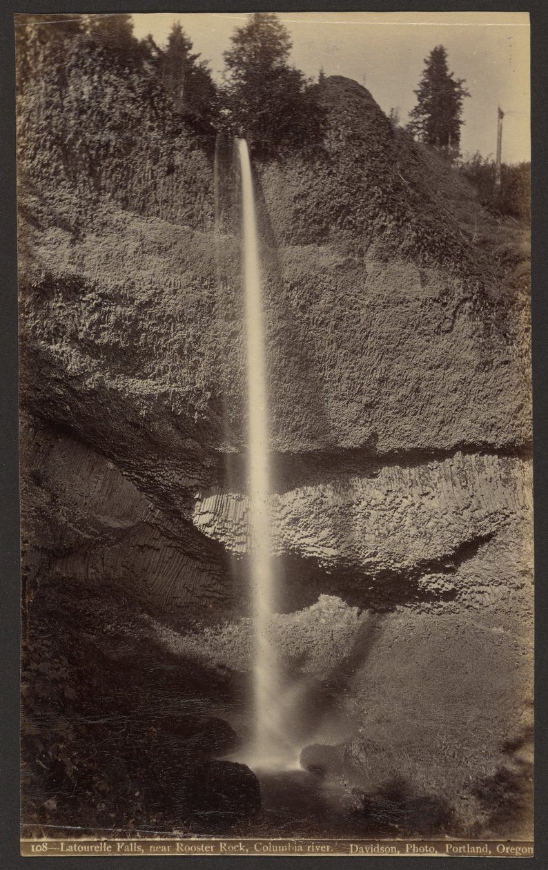 Cataratas Latourelle, cerca de Rooster Rock, río Columbia de Isaac Grundy Davidson
