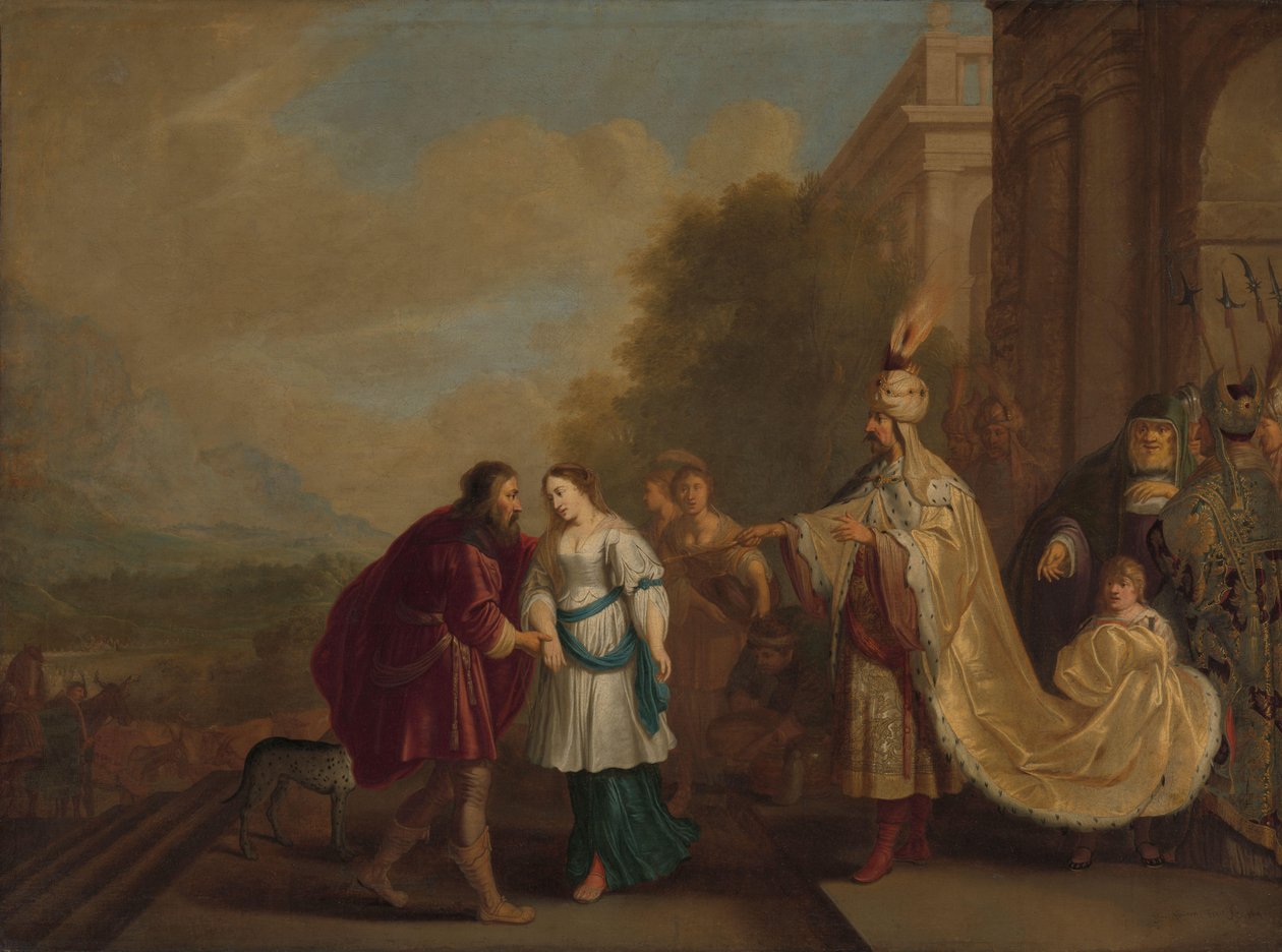 El faraón devuelve a Sara a Abraham de Isaac Isaacsz