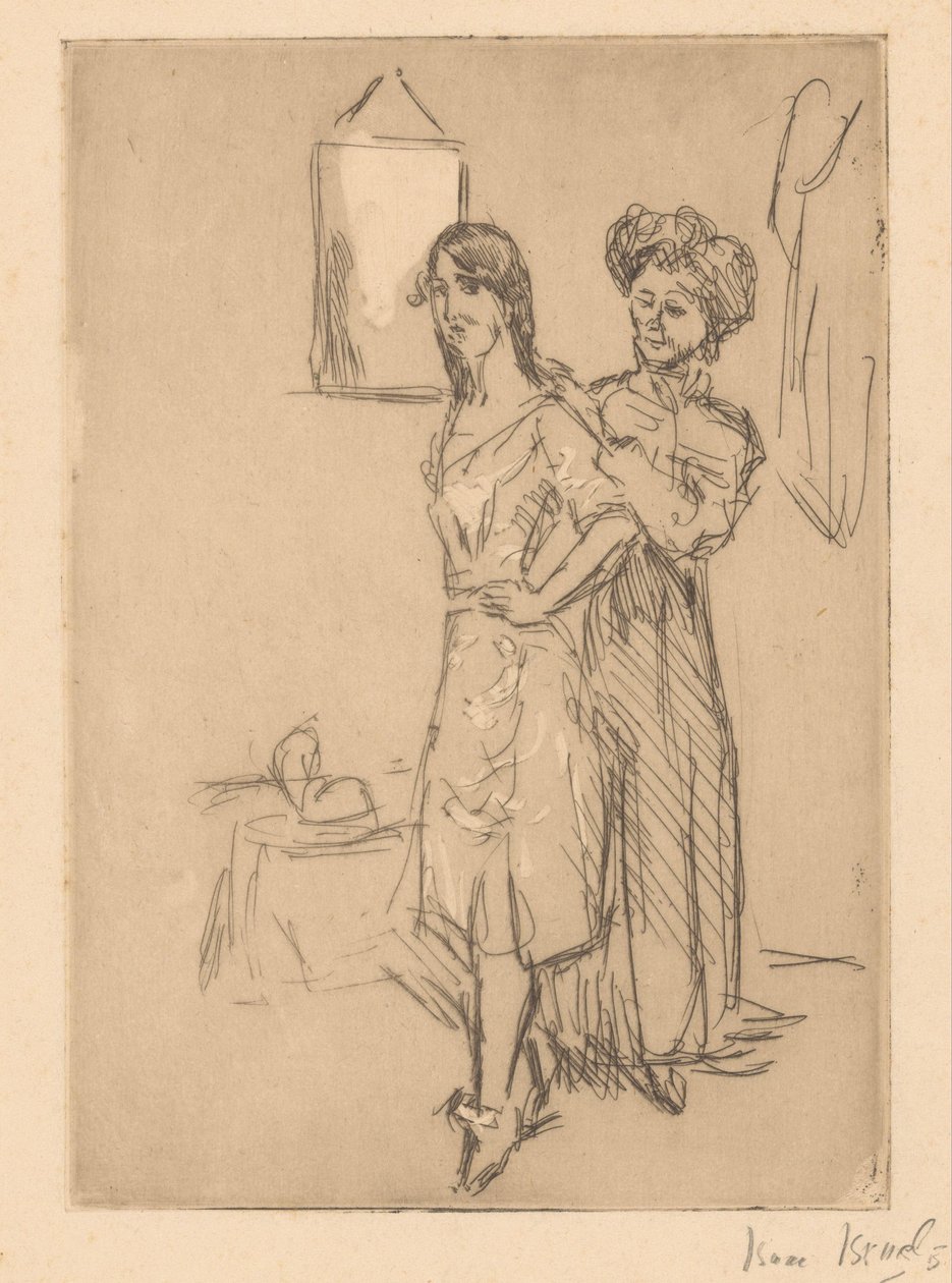 Mujer joven en la sombrerería
En la sombrerería (título en el objeto) de Isaac Israels (signed by artist)