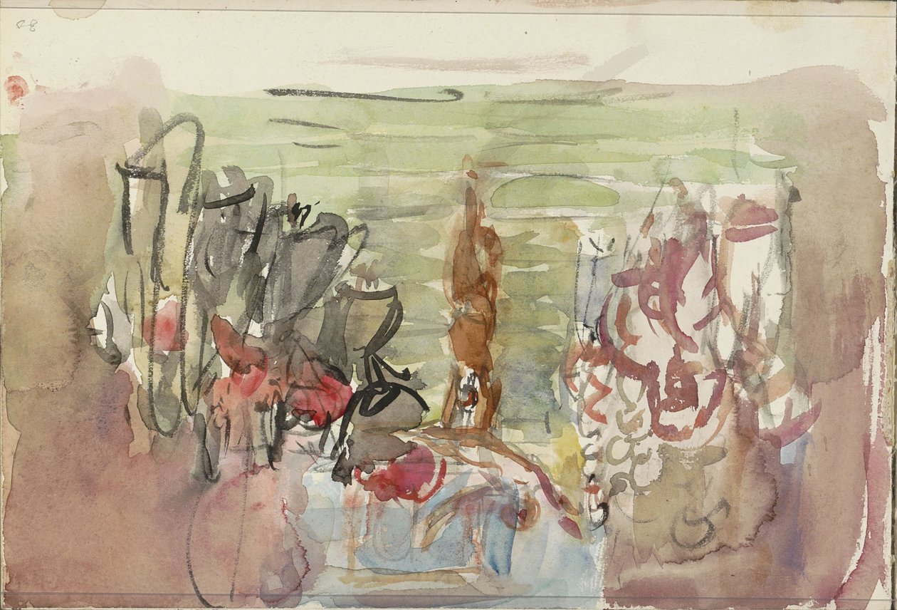 Artistas en el escenario de Isaac Israels
