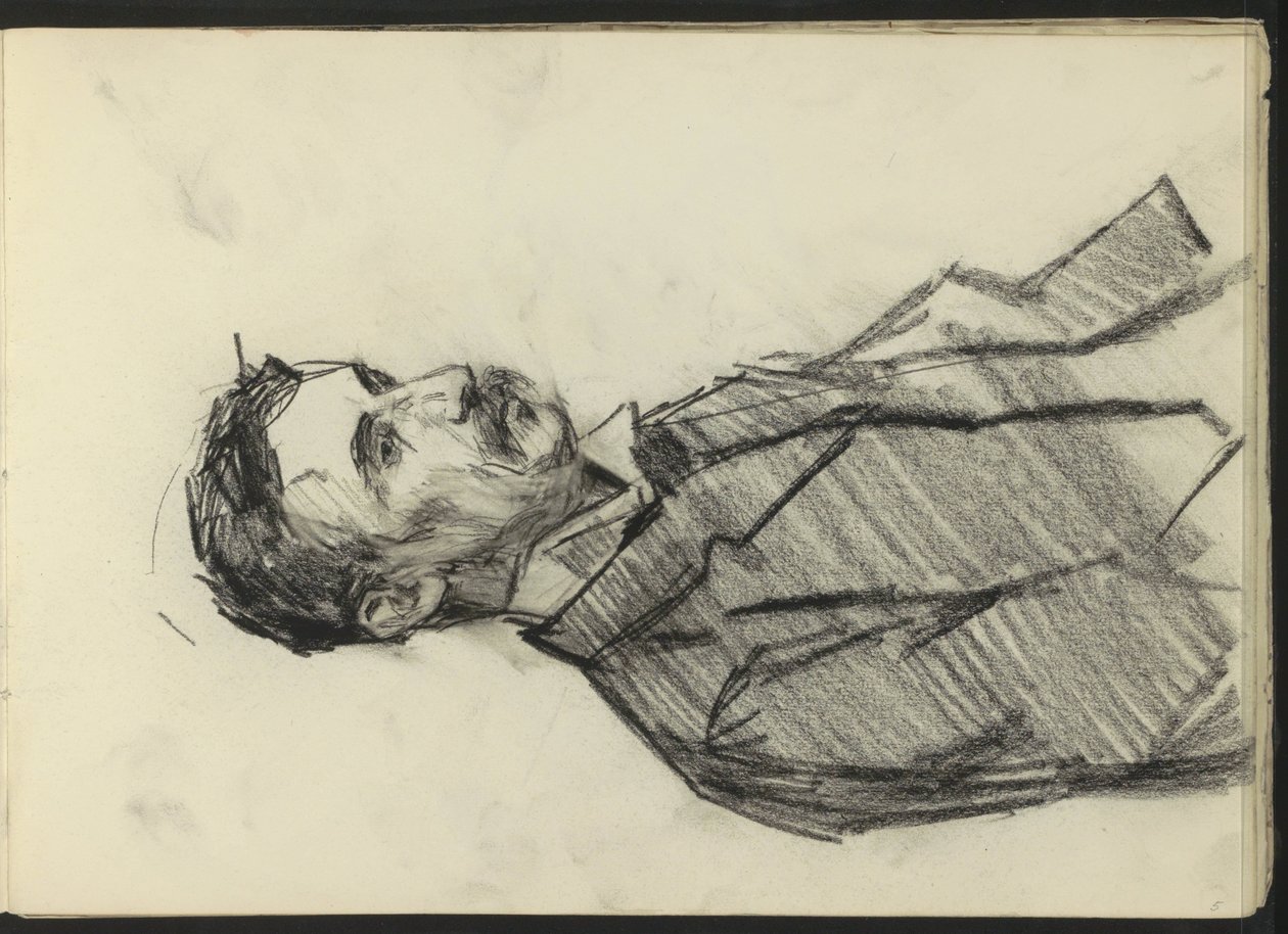 Hombre con bigote de Isaac Israels