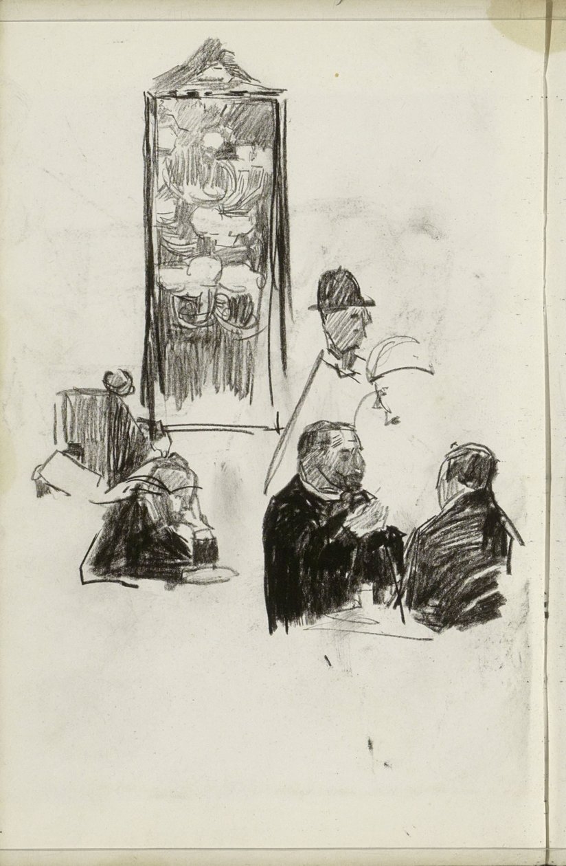 Hombres en un establecimiento de Isaac Israels