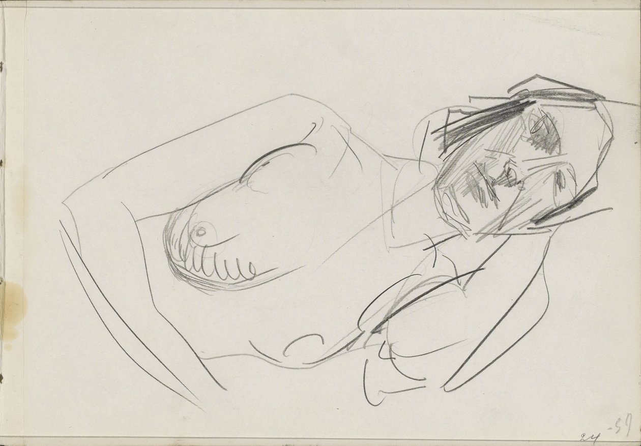 Desnudo femenino reclinado de Isaac Israels