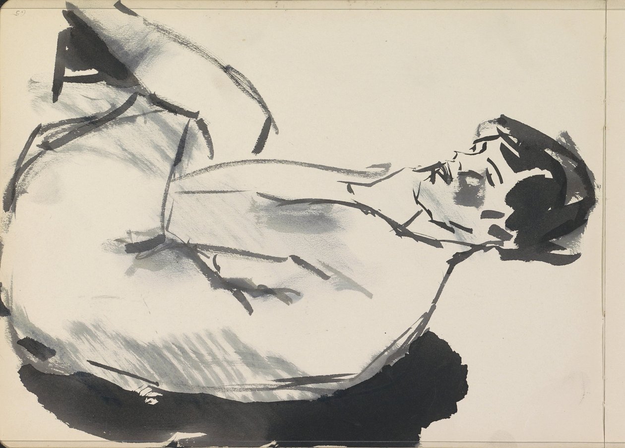Desnudo femenino sentado de Isaac Israels