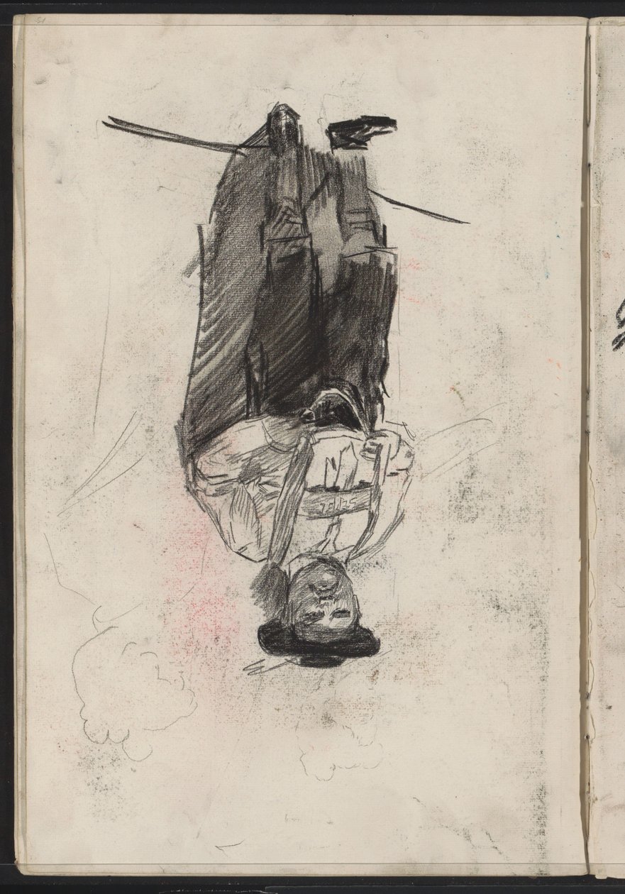 Hombre de pie en traje bávaro de Isaac Israels