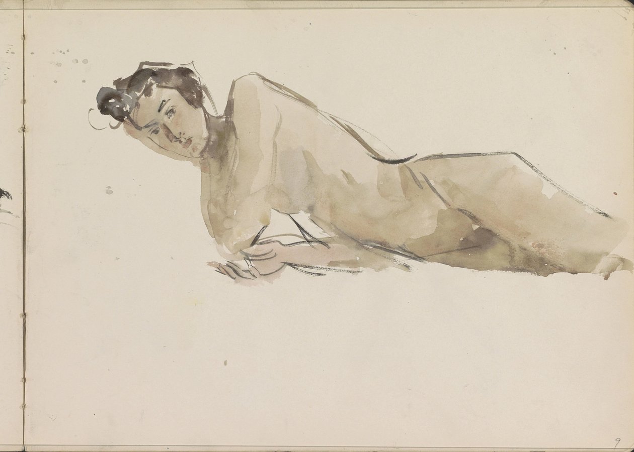 Desnudo femenino de pie de Isaac Israels