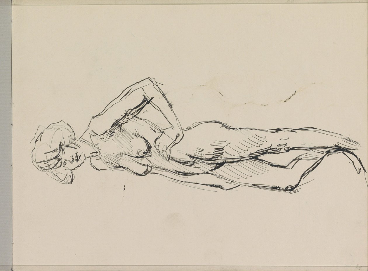 Desnudo femenino de pie de Isaac Israels