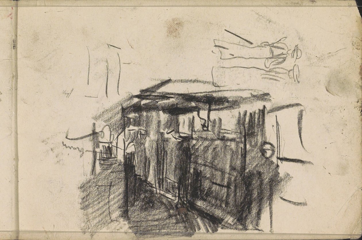Vista de la calle por la noche de Isaac Israels