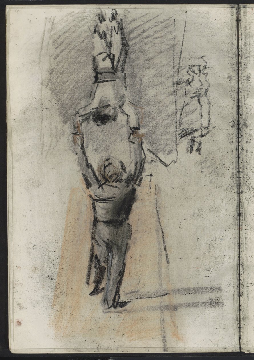 Dos acróbatas, posiblemente en el escenario. de Isaac Israels