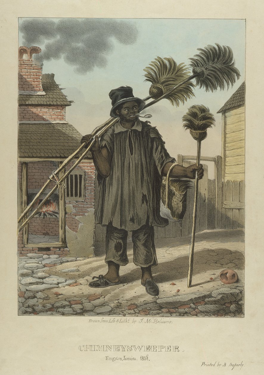 Deshollinador, lámina 11 de Bocetos de Carácter..., 1838 de Isaac Mendes Belisario