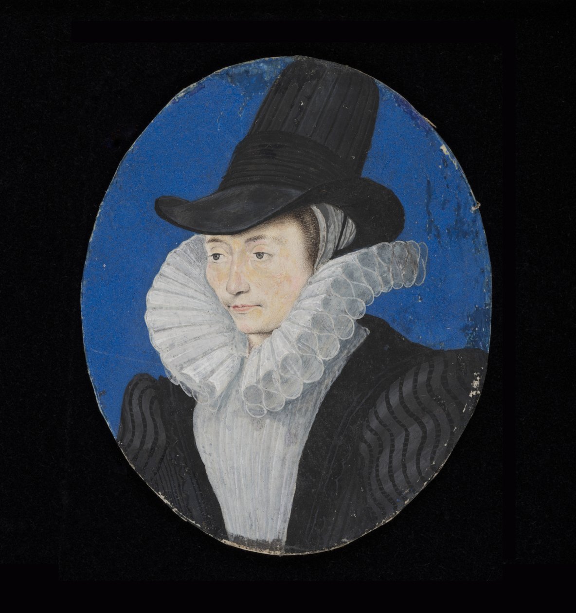 Retrato en miniatura de una dama desconocida, c.1590 de Isaac Oliver