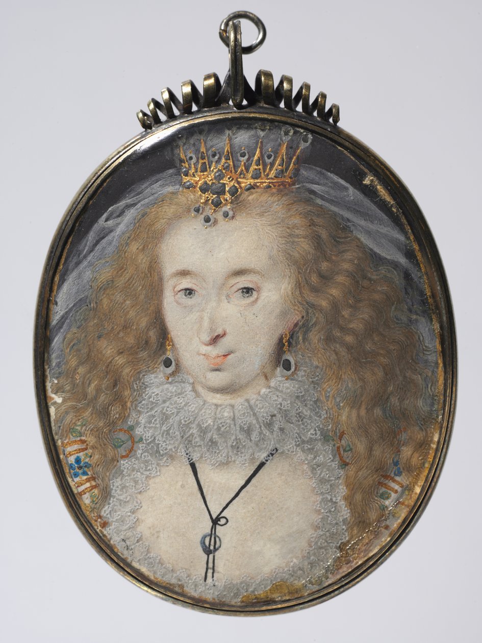 Retrato de Lucy Russell, Condesa de Bedford, c.1608-16 de Isaac Oliver