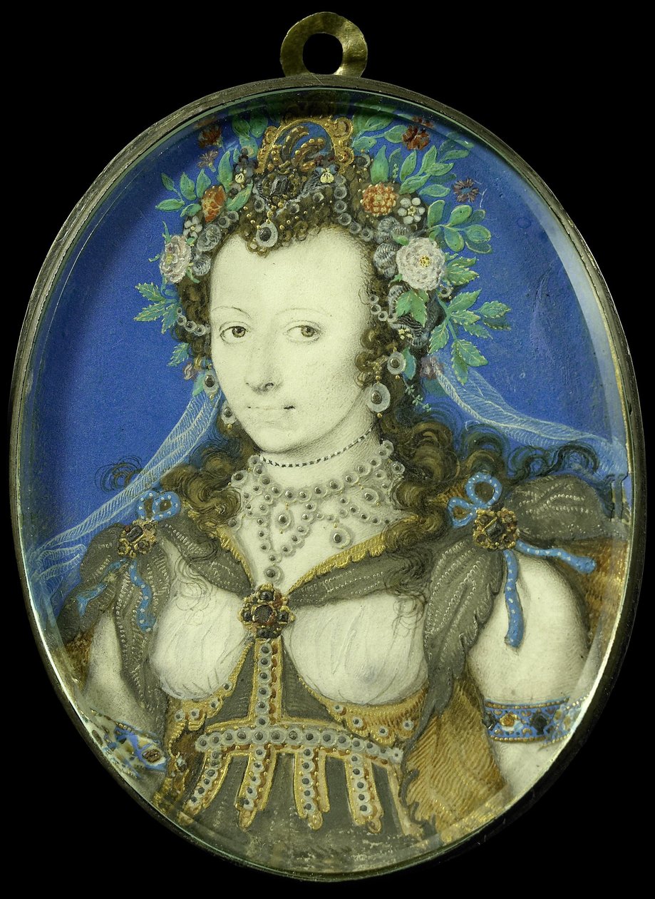 Retrato de una Mujer como Flora de Isaac Oliver