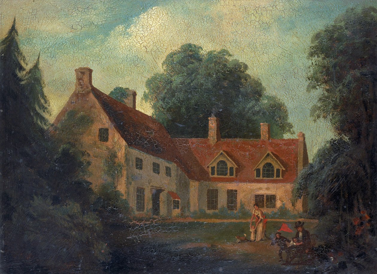 Lugar de nacimiento de Horatio Nelson (1758-1805), en Burnham Thorpe, Inglaterra, donde su padre, el reverendo Edmund Nelson (1722-1802), era rector, y donde Horatio Nelson vivió con su esposa mientras era capitán en paro. de Isaac Pocock