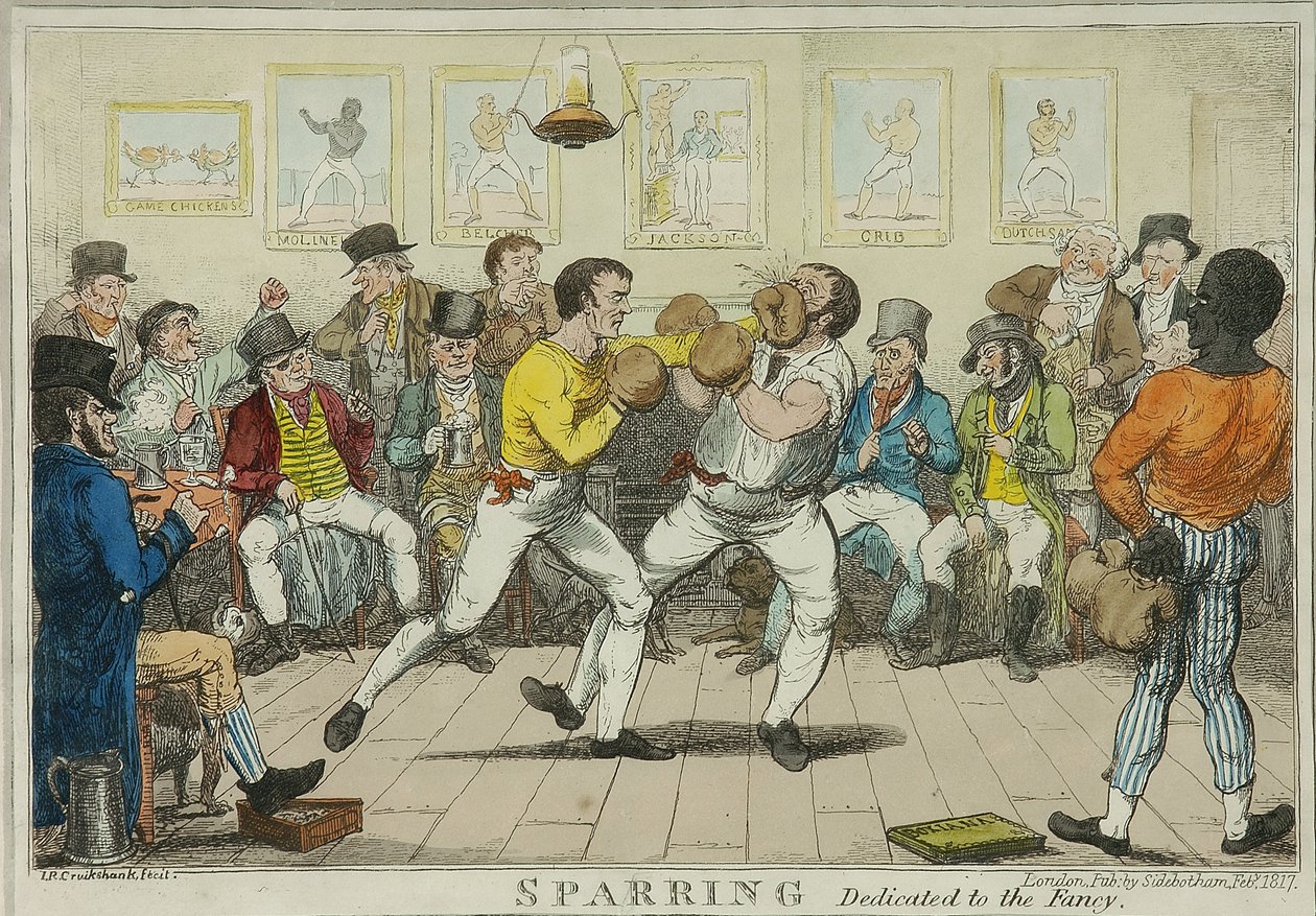 Boxeo de Isaac Robert Cruikshank