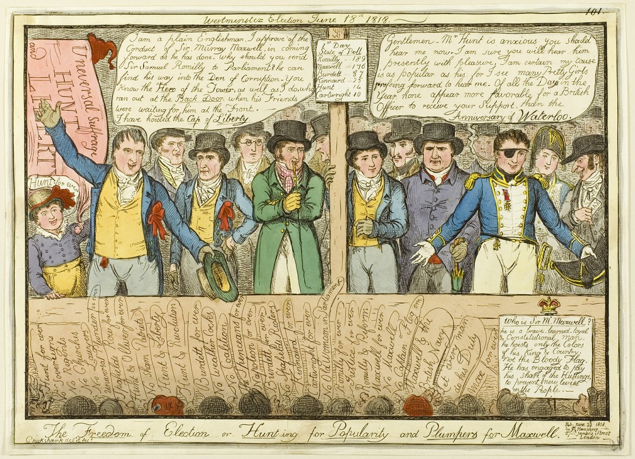 La libertad de elección de Isaac Robert Cruikshank