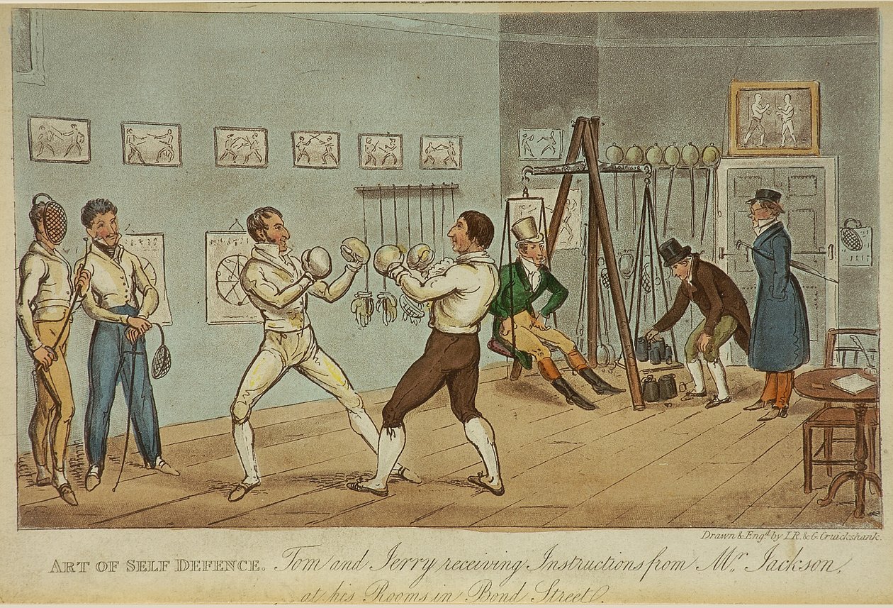 Arte de la autodefensa de Isaac Robert and George Cruikshank