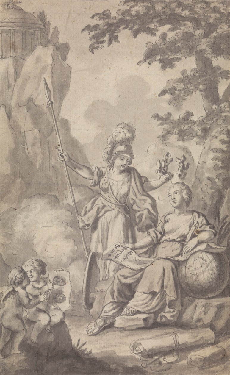 Frontispicio para Town and Country Magazine, para Vol. II, No. 1 de Isaac Taylor