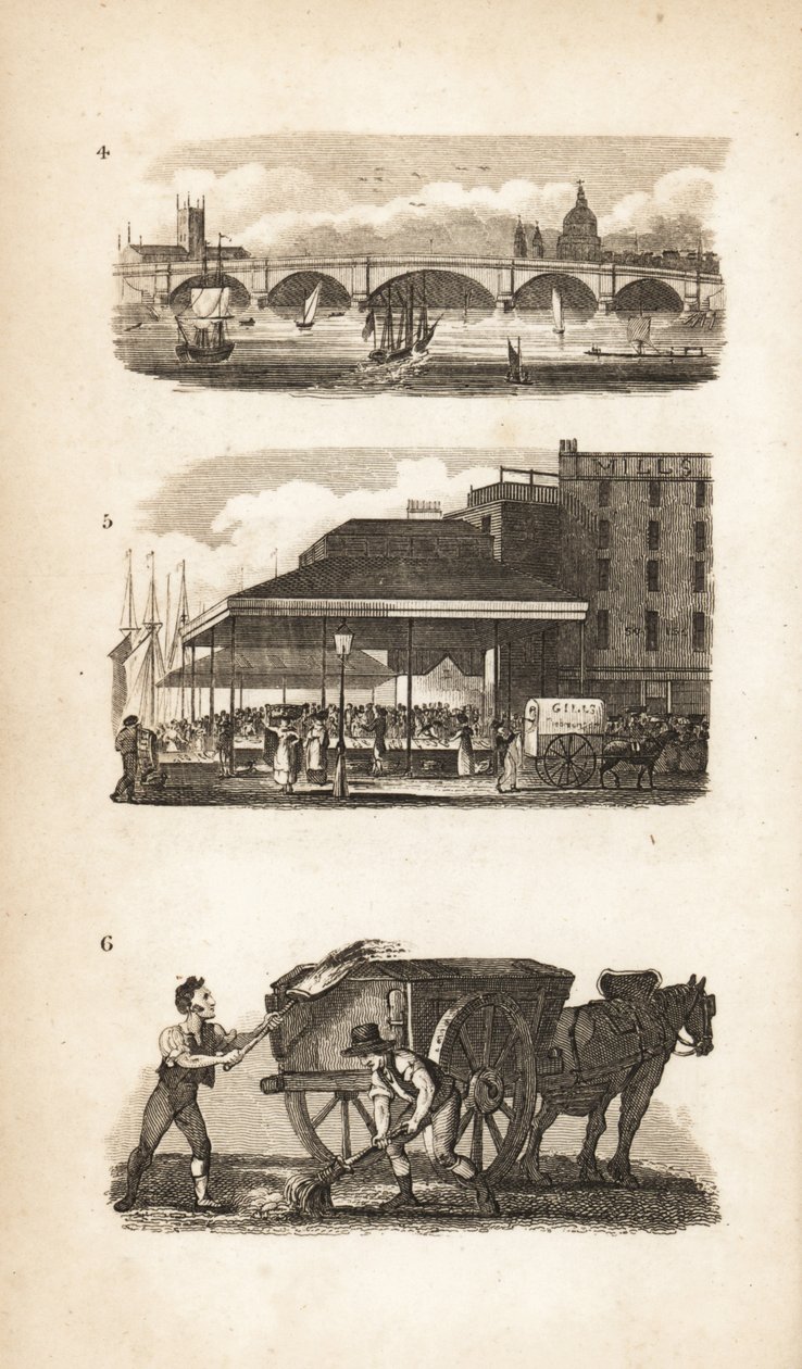 Puente de Londres Nuevo, Billingsgate y el Basurero de Isaac Taylor
