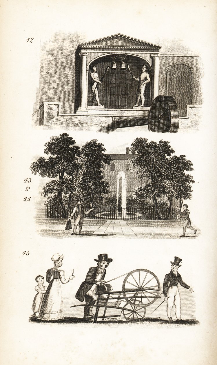 Iglesia de San Dunstan, Cartero, Repartidor de Cartas y Afilador de Cuchillos de Isaac Taylor