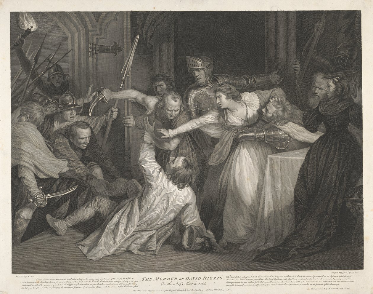 El asesinato de David Rizzio el 9 de marzo de 1566 de Isaac Taylor