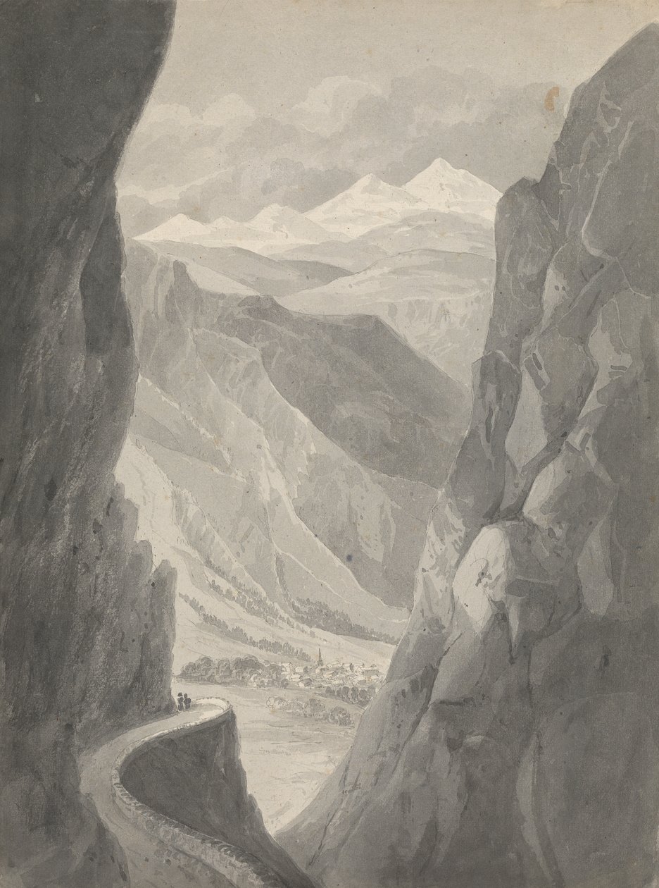 Paso del Gemmi/ Descenso a Leukas Bad (Suiza) de Isaac Weld
