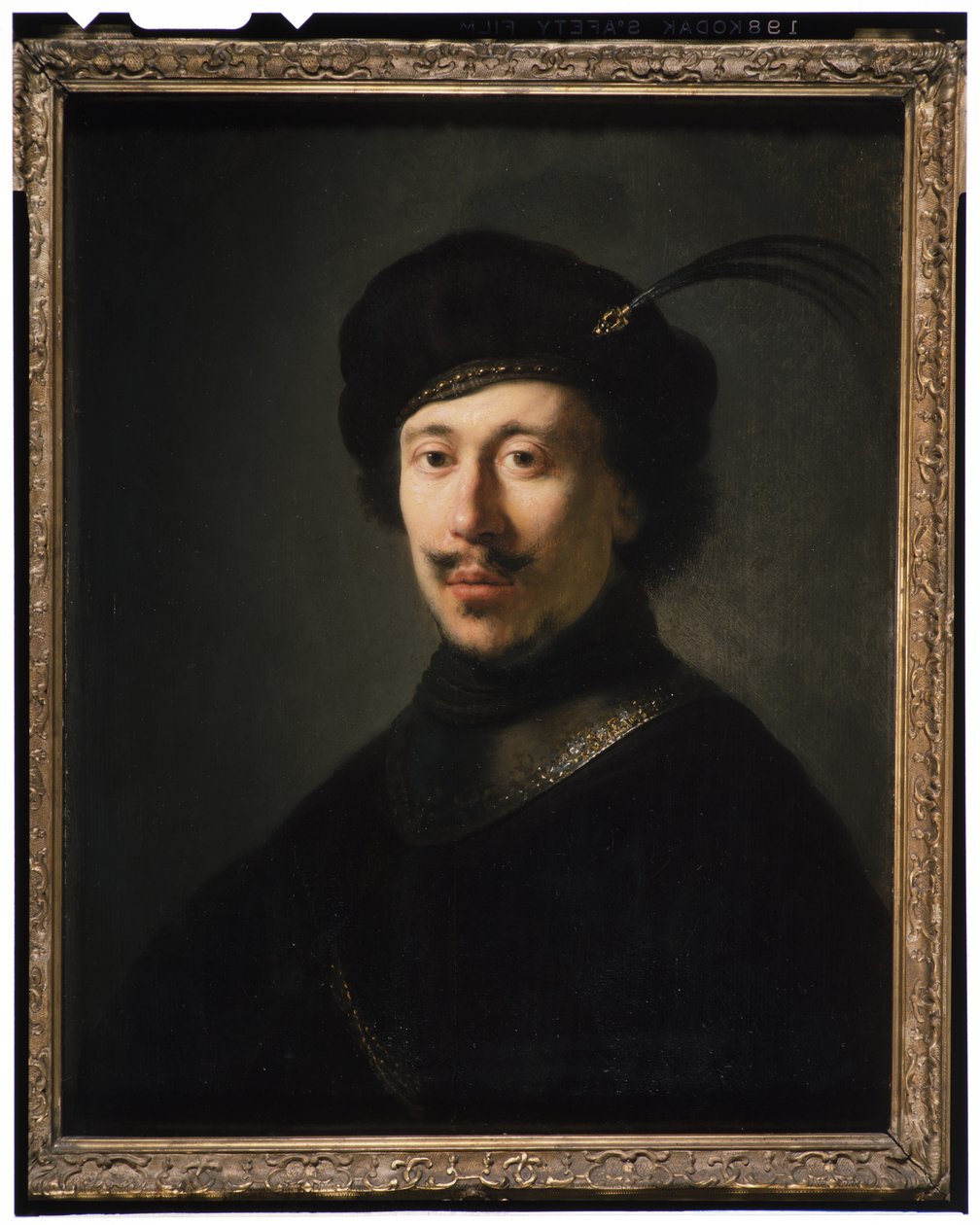 Joven con gorguera y gorra con plumas, c.1630 de Isaac de Jouderville