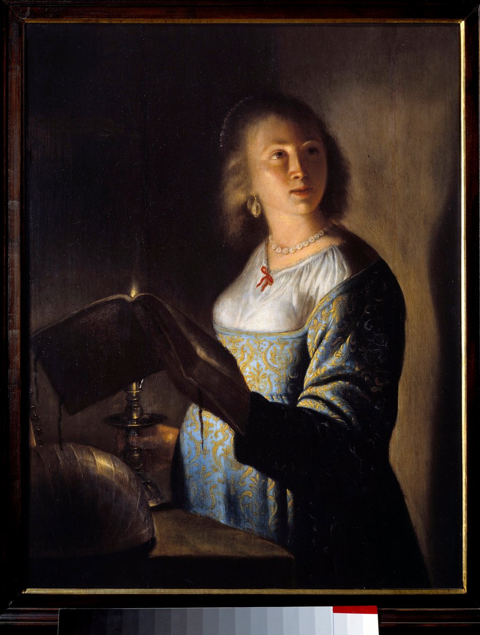 Joven con una vela de Isaac de Jouderville